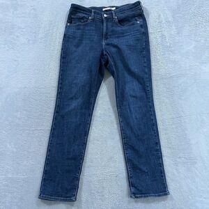 Levi's Classic Straight 16 Women's Denim Blue Jeans Stretch Mid Rise Cowgirl Y2K
